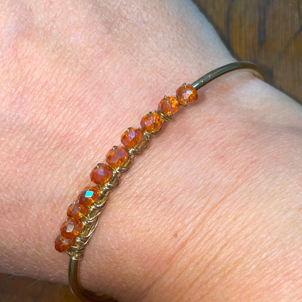 2/$50 Wire Wrapped Stone Cuff Bracelet